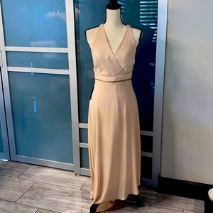 Marciano formal long dress, never worn, size 6, asymmetrical hem,